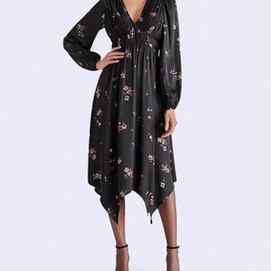 Steve Madden Women’s Dress Sz Small Pleated Hanky Hem Whimsigoth